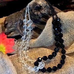 Handmade “yin yang” necklace & earrings